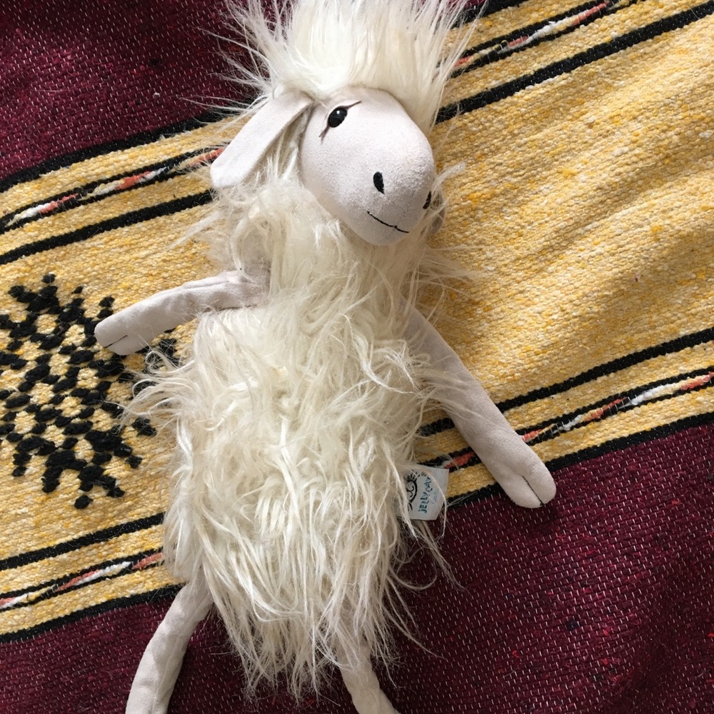 Plush White Sheep Toy